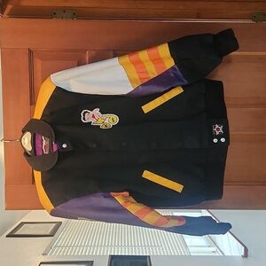 Vintage betty boop retro leather letterman jacket